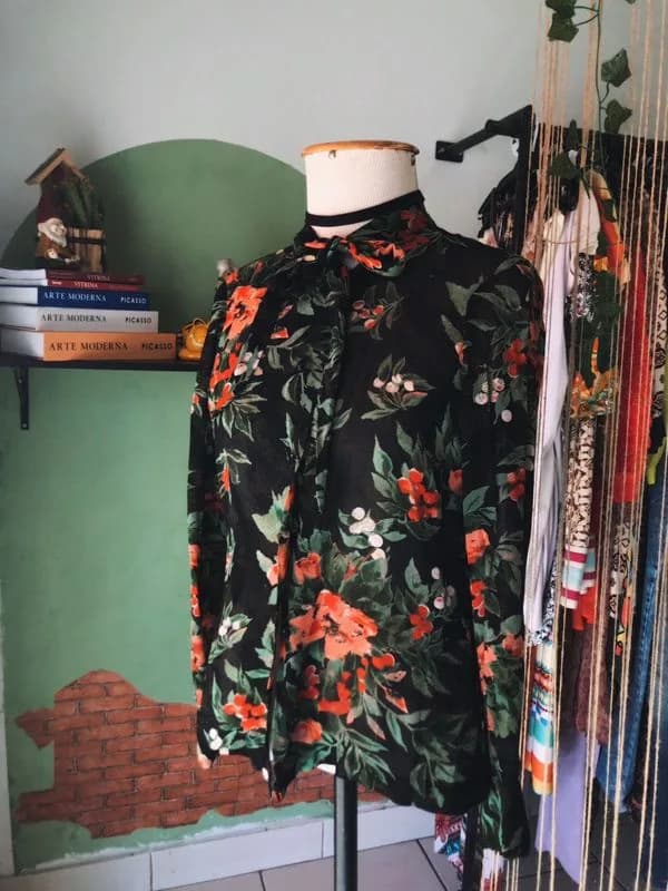 ♡ Camisa floral vintage - foto 1