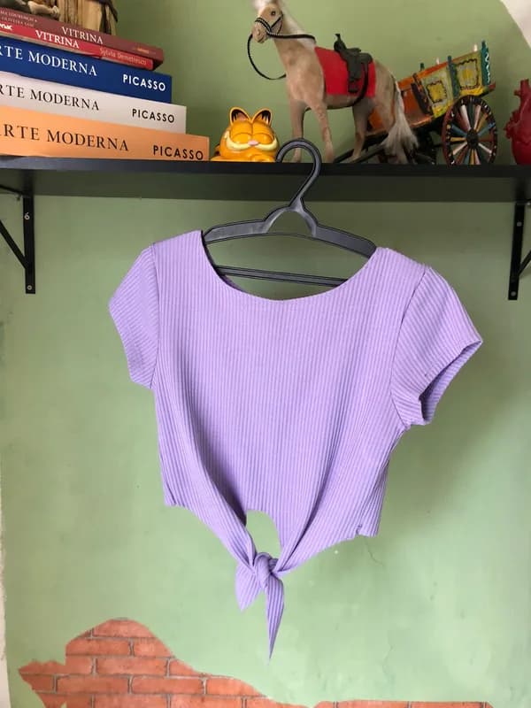 Cropped lilás - foto 1