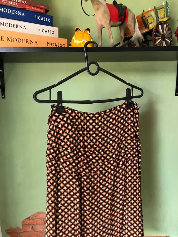 ♡  Saia preta floral