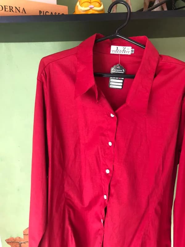 Camisa vermelha social