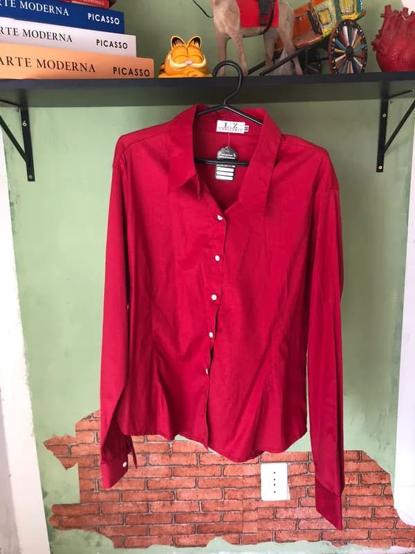 Camisa vermelha social