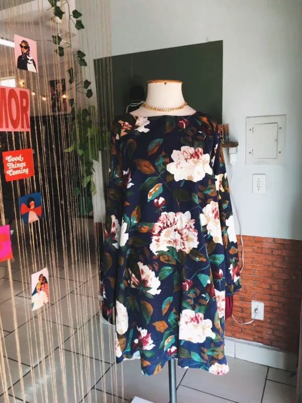 ♡ Vestido azul floral - foto 1