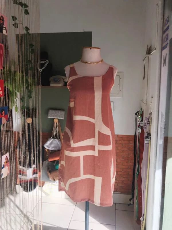 ♡ Vestido rose e bege  - foto 1