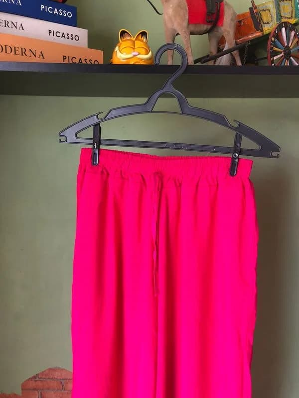 ♡ Calça pink pantalona 