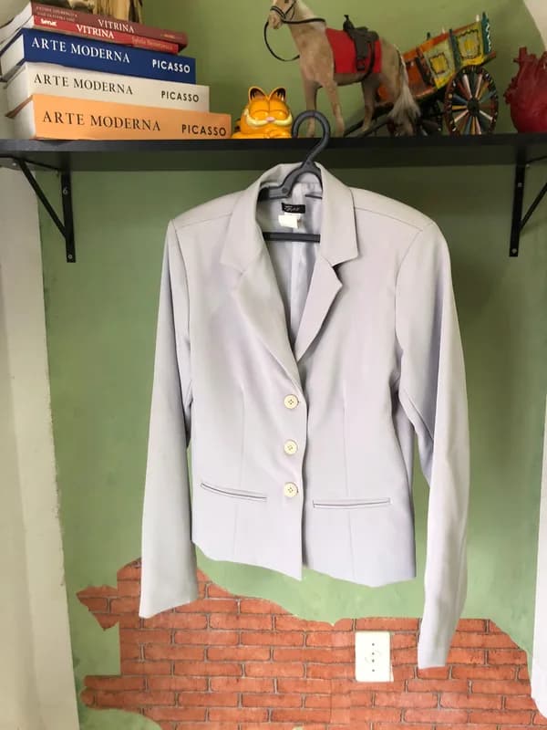 ♡ Blazer cinza claro - foto 1