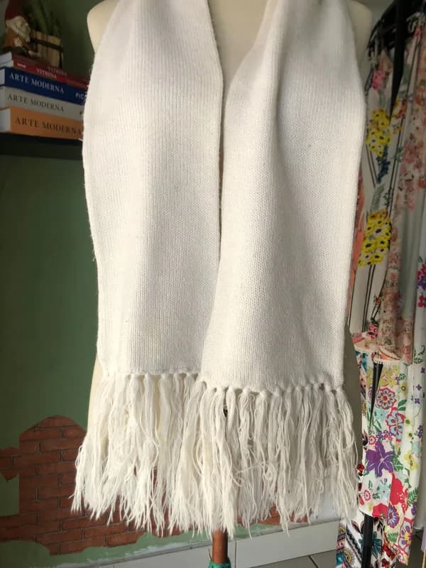 ♡ Cachecol branco