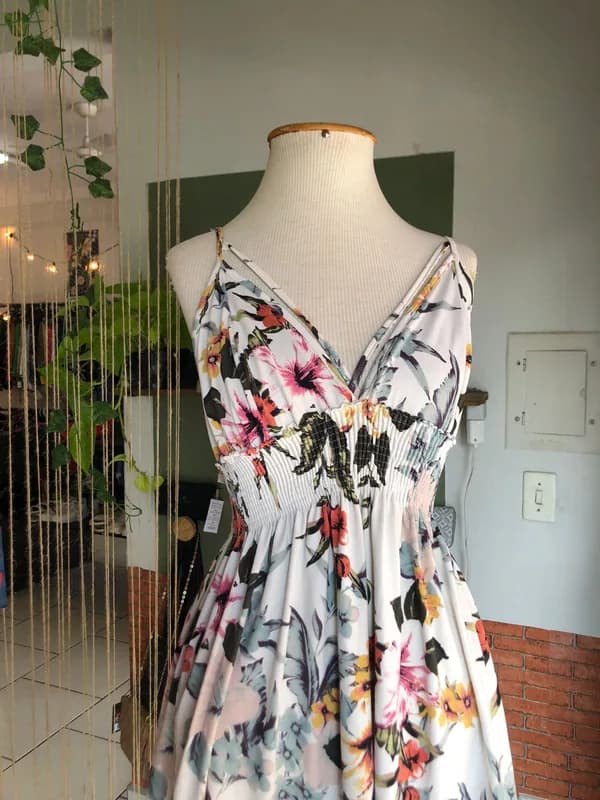 ♡ Vestido branco floral - foto 2