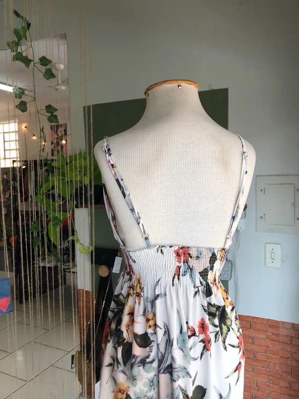 ♡ Vestido branco floral - foto 3