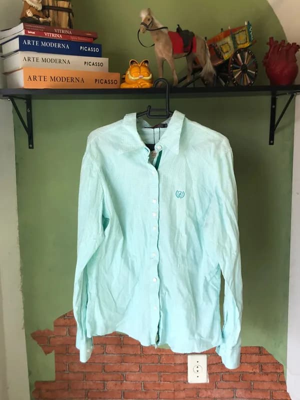 ♡ Camisa verde xadrez - foto 1