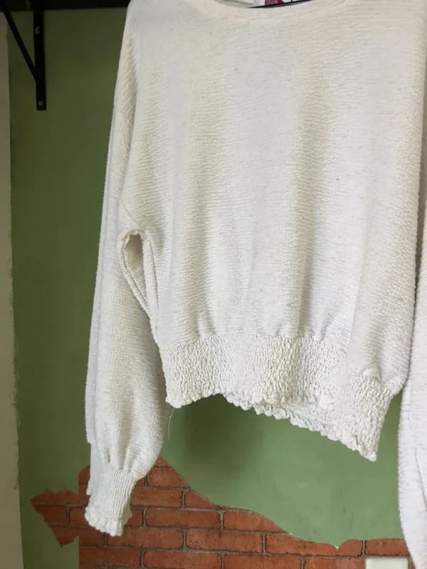 ♡ Cropped de frio off white