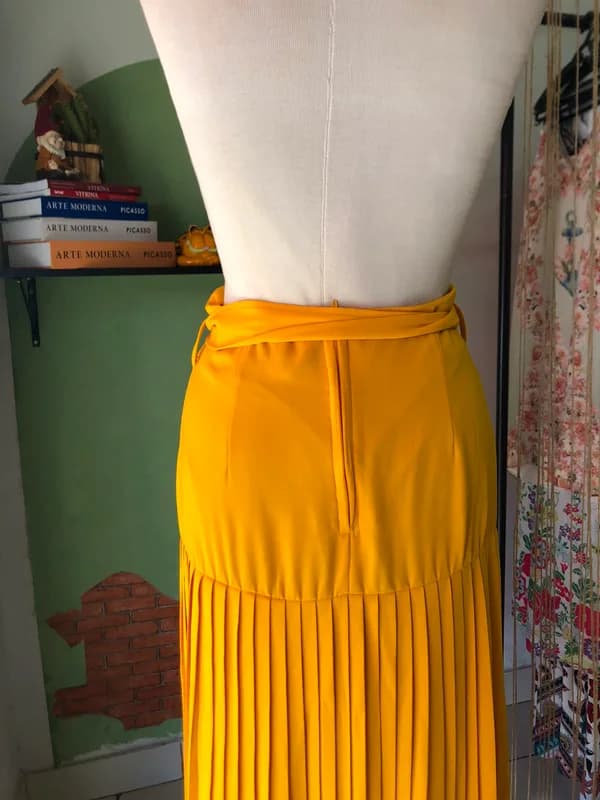 ♡ Saia amarela plissada - foto 4