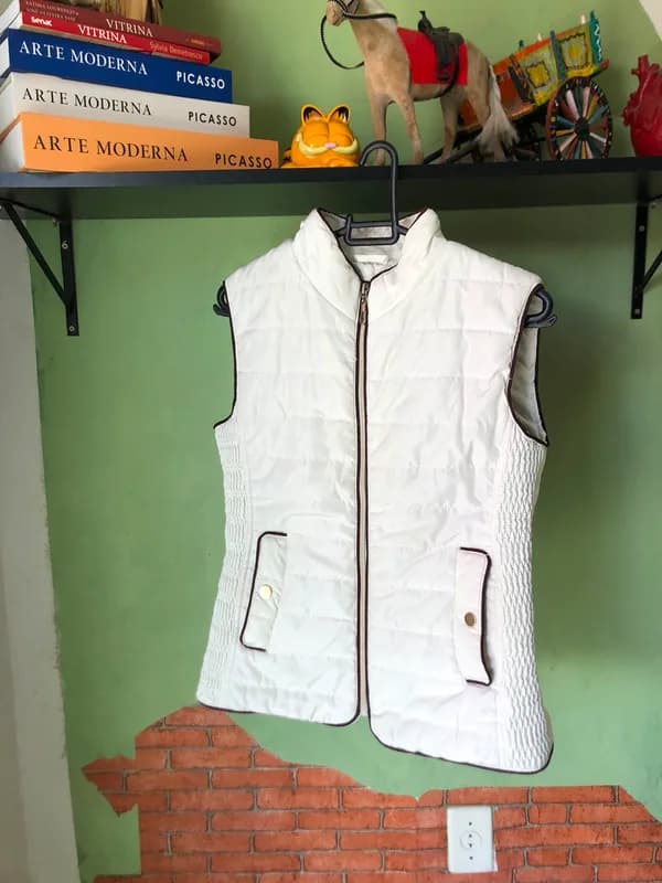 ♡ Colete puffer branco