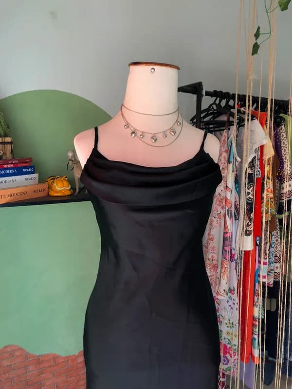 ♡ Vestido preto de seda - foto 2