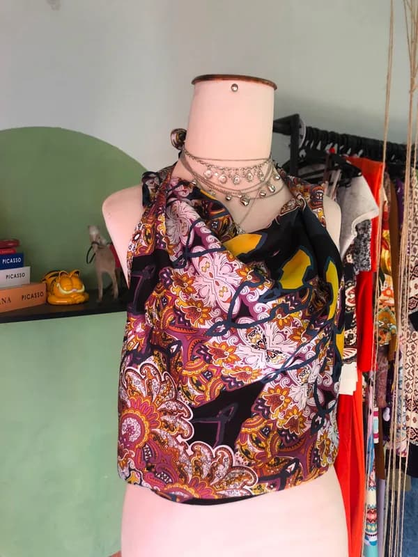 ♡ Cropped estampado frente única