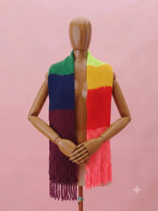 ♡ Cachecol colorido