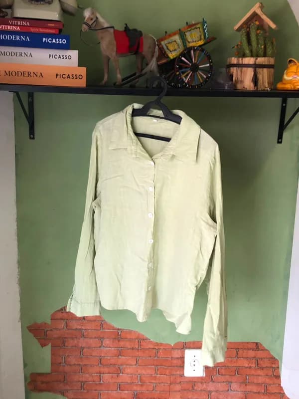 ♡ Camisa verde clara