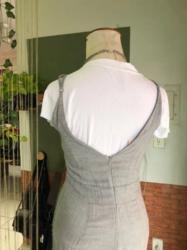 ♡ Vestido cinza longo - thumb 4