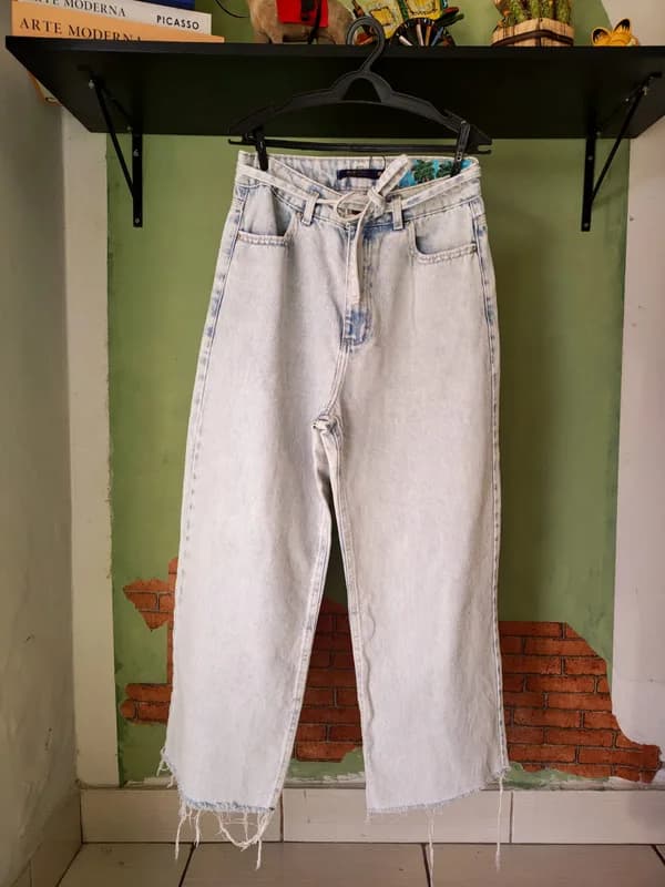 ♡ Calça jeans wide leg