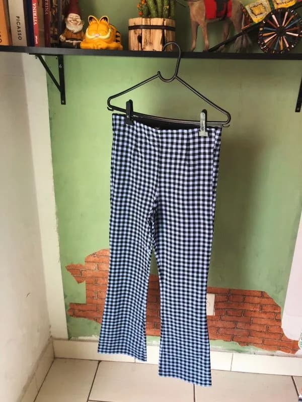 ♡ Calça azul e preta xadrez - foto 1