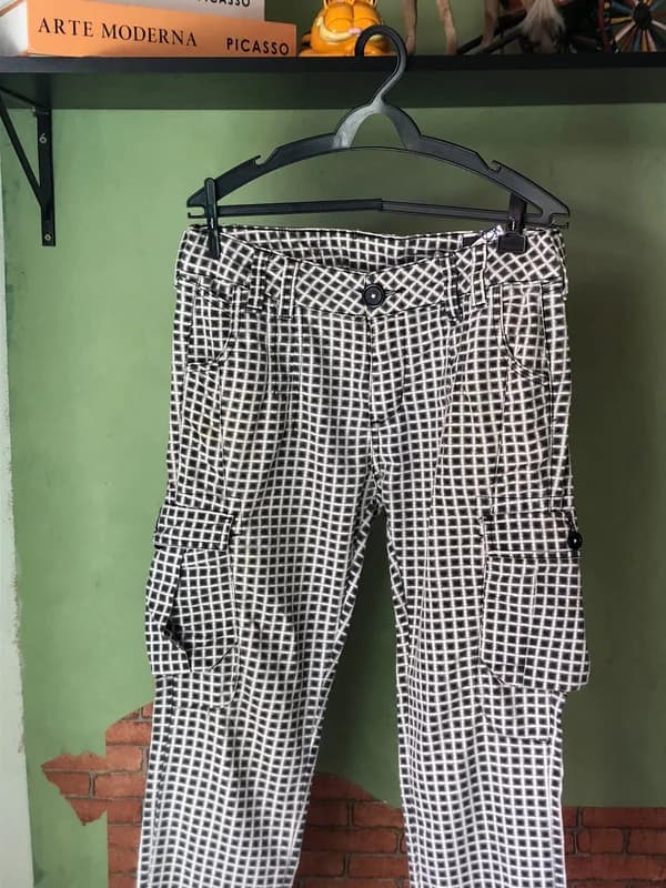 ♡ Calça xadrez preta e branca - foto 2